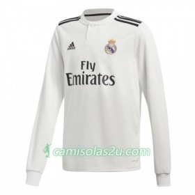 Camisolas de Futebol Real Madrid Equipamento Principal 2018/19 Manga Comprida